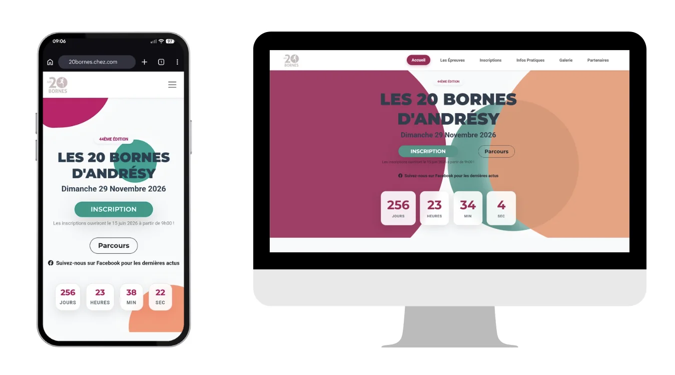 Mockup comparatif Mobile vs Desktop